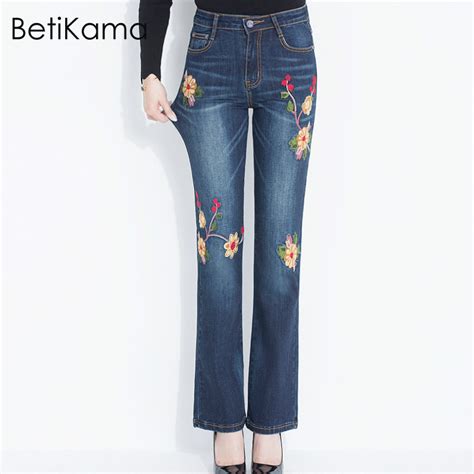 Betikama Plus Size Xs 6xl Flare Jeans Women High Waist Office Lady