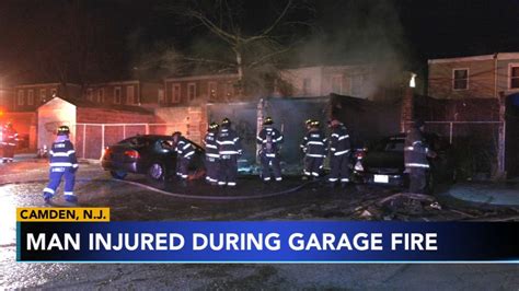 Camden New Jersey Fire Badly Damages Three Garages 6abc Philadelphia