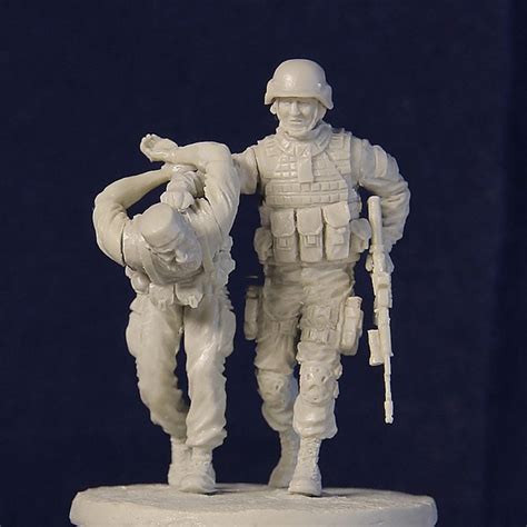 135 Scale Unpainted Resin Figure Modern Officer Of Fsb Spetsnaz And