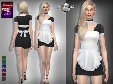 The Sims Resource Amanda Maid Outfit