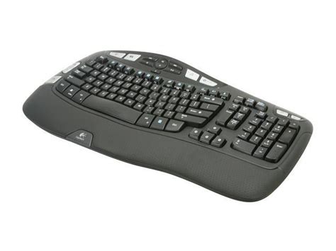 Logitech K350 24ghz Wireless Ergonomic Keyboard Black Neweggca