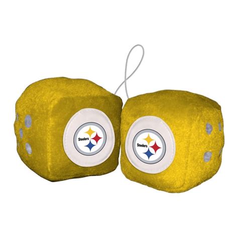 Pittsburgh Steelers Fuzzy Dice Sportsfanzshop