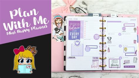 Plan With Me Mini Happy Planner Dashboard Layout Youtube