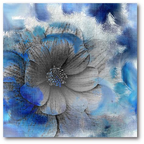 Blue Flower Canvas Pictures Blue Canvas Flower Lotus Painting Sax