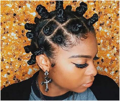 20 Beautiful Bantu Knots Hairstyles On Short Hair Ke