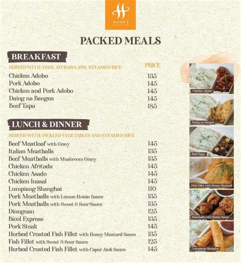 Food Order By Hizons Catering Is Back With A New Menu Hizons Catering