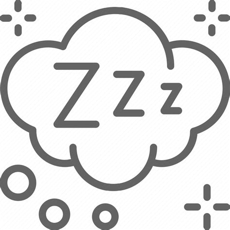 Bedding Bedroom Cloud Dream Insomnia Relaxation Sleep Icon