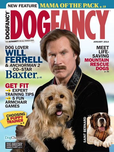 Dogfancy Will Ferrell Cover Delta Rescue Care For Life Animal Sanctuary