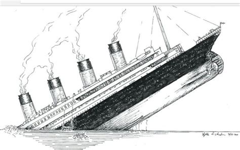 Rms Titanic, Titanic Art, Titanic Ship, Cool Drawings, Pencil Drawings A6F