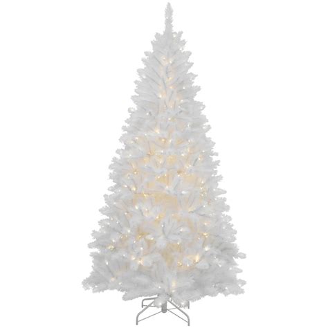 75 Pre Lit Sparkling White Alaskan Pine Artificial Christmas Tree
