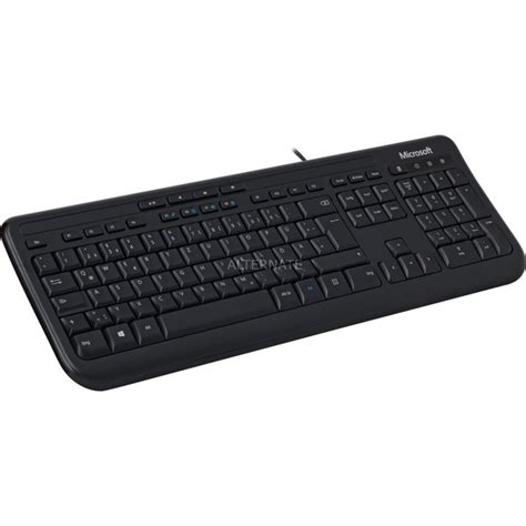 Microsoft Wired Keyboard 600 Tastatur Schwarz De Layout Rubberdome