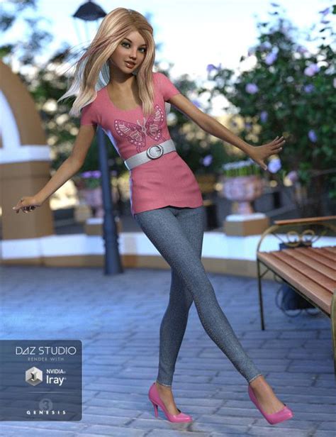 Teen Josie 7 Pro Bundle 3D Models For Poser And Daz Studio