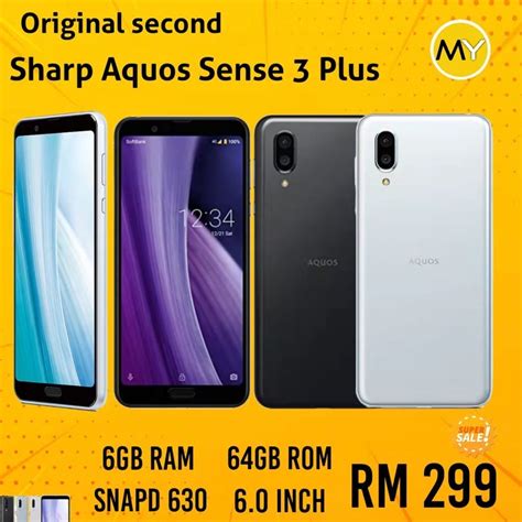 Sharp Aquos Sense 3 Plus 6gb64gb Original Used Shopee Malaysia