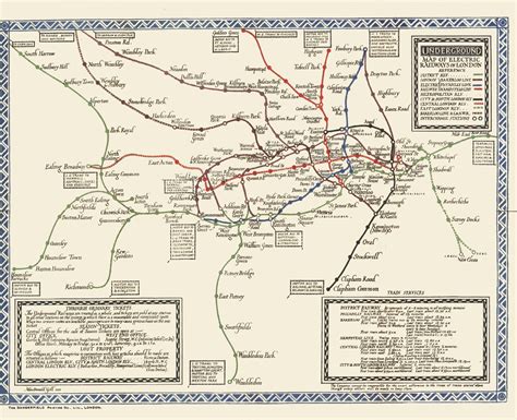 80th Year Of Harry Becks London Underground Map Design London