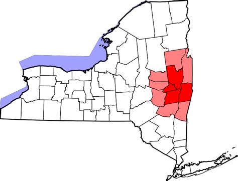 Filemap Of New York Highlighting Capital Districtsvg Wikimedia Commons