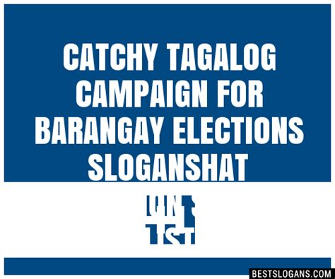 Catchy Tagalog Campaign For Barangay Isted Living Slogans My Xxx Hot Girl