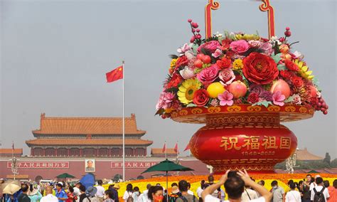 Chinese Mark National Day With Blooming Patriotism Pride And