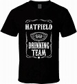Hatfield Drinking Team Tee Last Name Family Reunion Gift Idea T Shirt ...