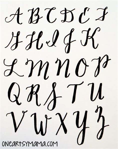 Basic Hand Lettering Alphabet Practice Amy Latta Creations Basic