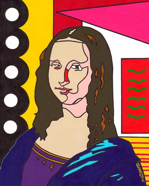 Mona Lisa Pop Art Abstract Art Print Giclee Etsy