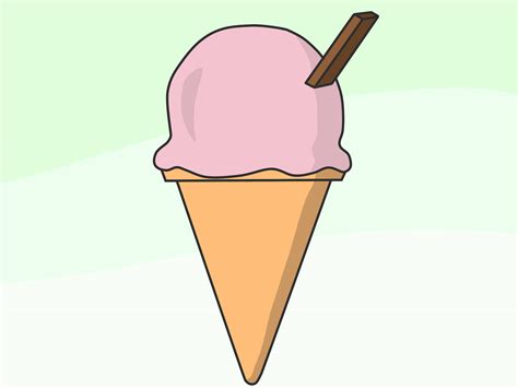 Simple Ice Cream Cone Drawing Ice Cream Drawing Learning For Kids