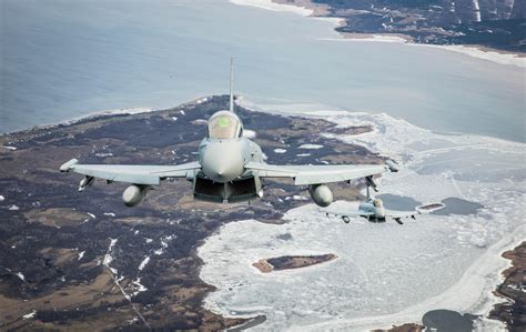 German Eurofighter Typhoons Over Small And Big Pakri Islands In Estonia