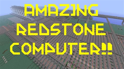 Minecraft Amazing Redstone Computer Youtube