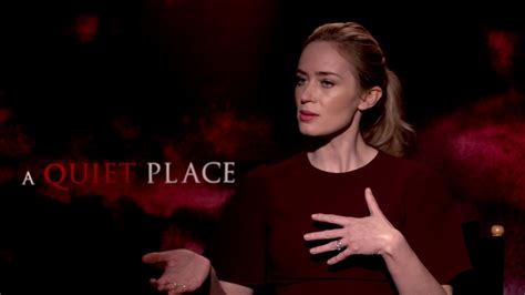 A Quiet Place Itw Emily Blunt Official Video Youtube