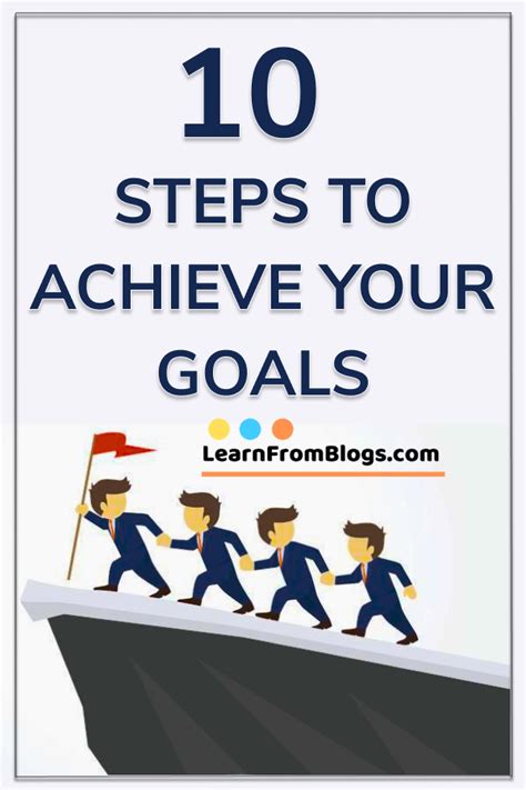10 Steps To Achieve Your Goals Goal Setting