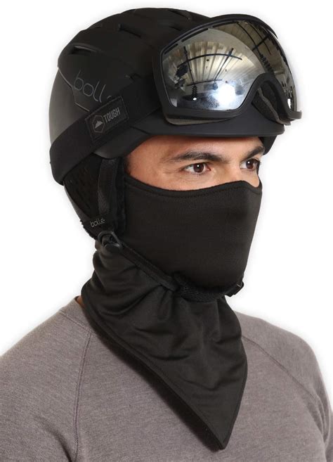 Neoprene Half Face Mask For Cold Weather Half Ski Mask With Velcro Strap Half Winter Face
