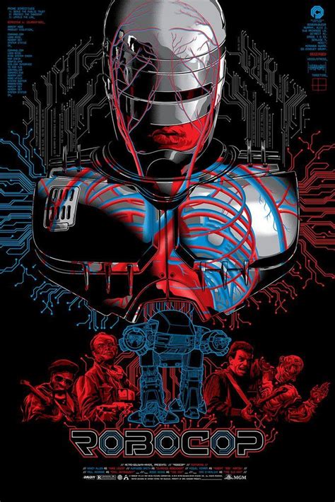 RoboCop Limited Edition Screen Print Movie Poster By Anthony Petrie