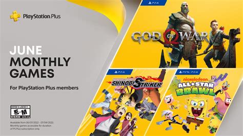 Playstation Plus Monthly Games For June God Of War Naruto To Boruto