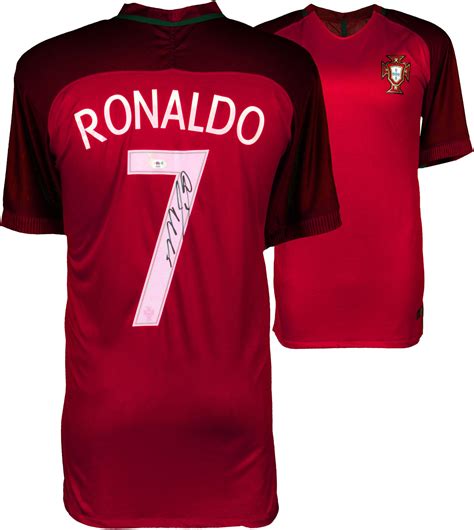 Cristiano Ronaldo Portugal Autographed 2015 16 Home Jersey