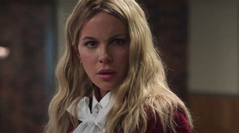 see kate beckinsale blonde and getting her toes licked in a new trailer