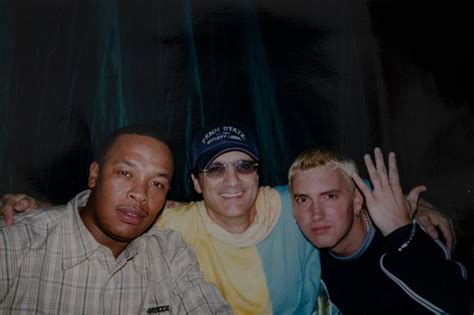 Rare Image Of Dr Dre Jimmy Lovine And Slim Shady During A Party In
