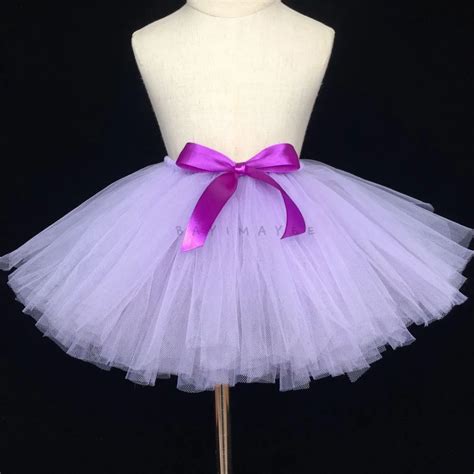 Lovely Baby Purple Tutu Skirt Girls Fluffy Tulle Skirts Birthday Party