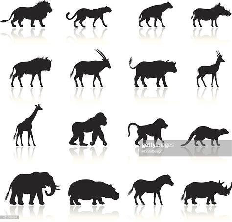 African Animals Icon Set High Res Vector Graphic Getty Images