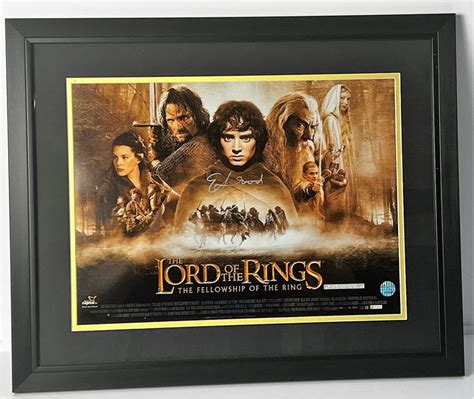 Lord Of The Rings Elijah Wood Frodo Autograph Poster Catawiki