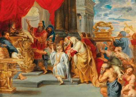 The Sacrifice Of The Old Covenant Painting By Studio Of Peter Paul Rubens