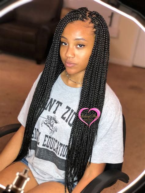 Small Waist Length Box Braids Boxbraidshairstyles Box Hot Sex Picture