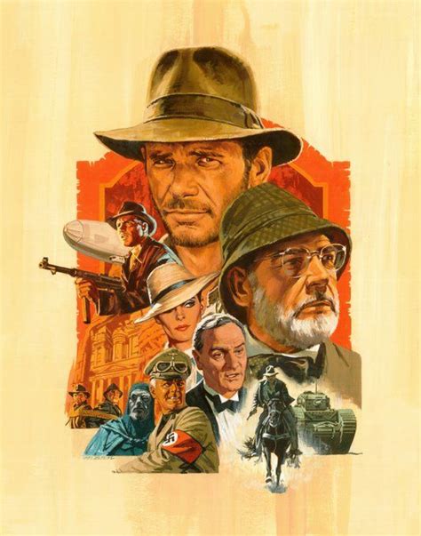 Harrison Ford Indiana Jones Indiana Jones Films Movie Poster Art