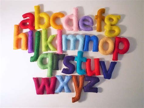 Felt Stuffed Alphabet Felt Letters For Kids Educational Toy Etsy