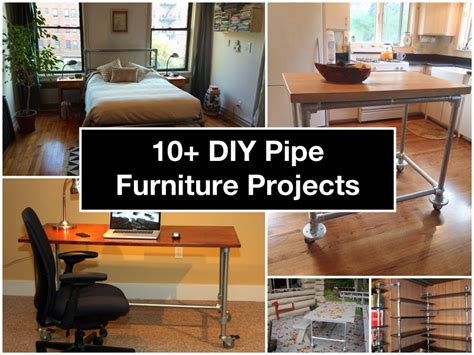 Then the pipe base was attached to the 1 x 4's. 10+ DIY Pipe Furniture Projects