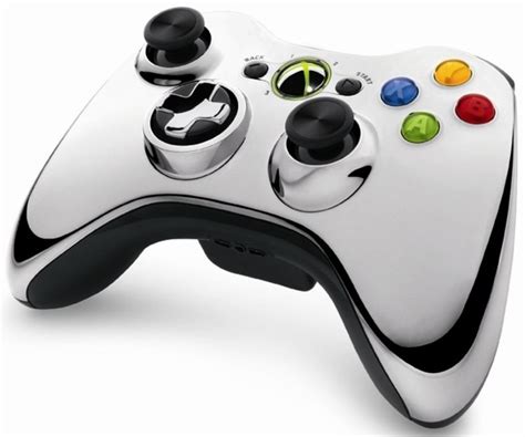 Wireless Controller Chrome Silver Xbox 360