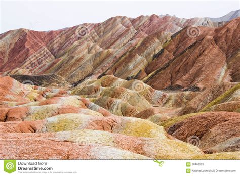 Danxia Rainbow Mountains Zhangye Gansu Province China