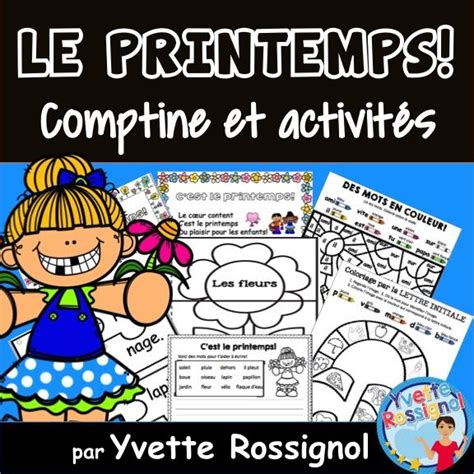 Comptine Et Activit S Pour Le Printemps French Spring Poem And