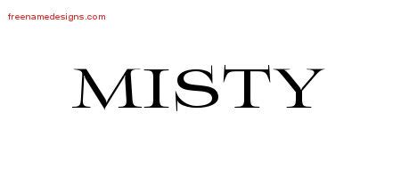 Misty Archives Free Name Designs