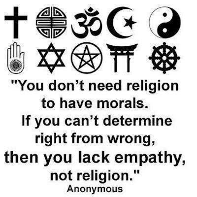 Yes, you can be moral without religion, but the secular morality of our time is based on values established previously by christianity, and it isn't clear that they can persist without it. lack of empathy - Google Search | Some People!!!! | Pinterest