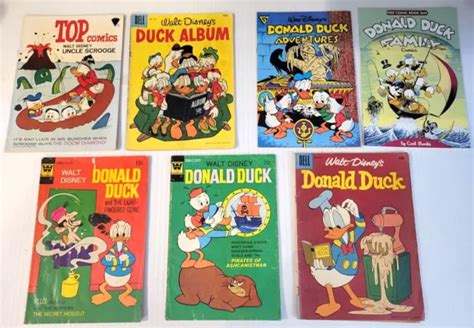 Disney Donald Duck Uncle Scrooge Huey Dewey Louie Comic Book Lot 1958