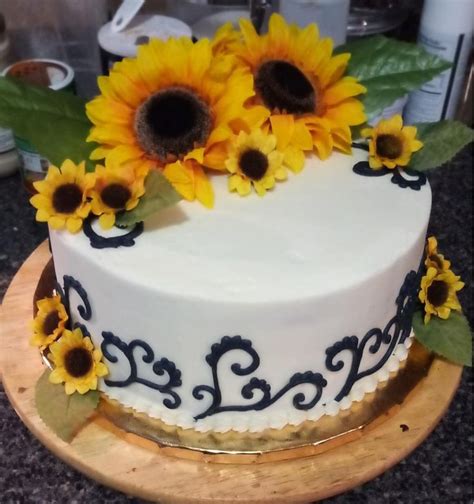 Sunflower Birthday Cake Sunflower Birthday Cakes Sunflower Cakes Cake